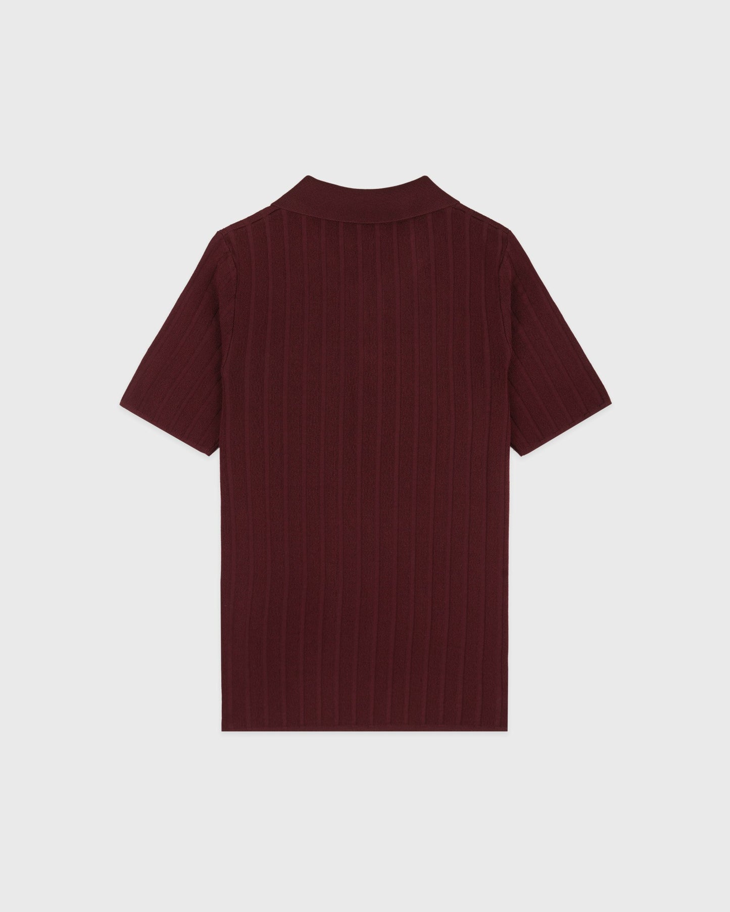 SRC Ribbed Polo - Bordeaux