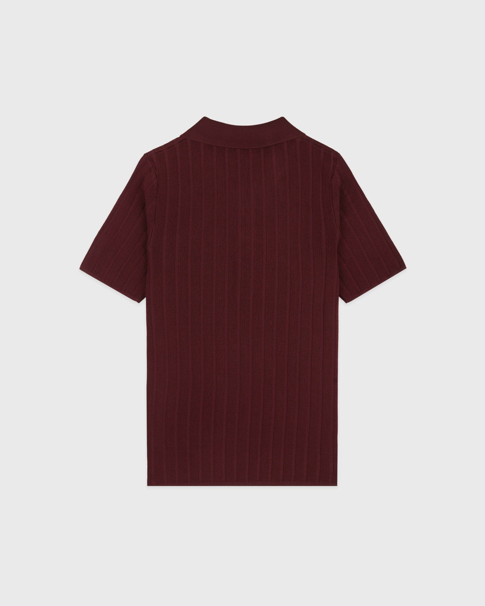 SRC Ribbed Polo - Bordeaux