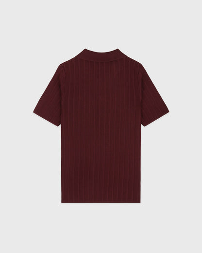 SRC Ribbed Polo - Bordeaux