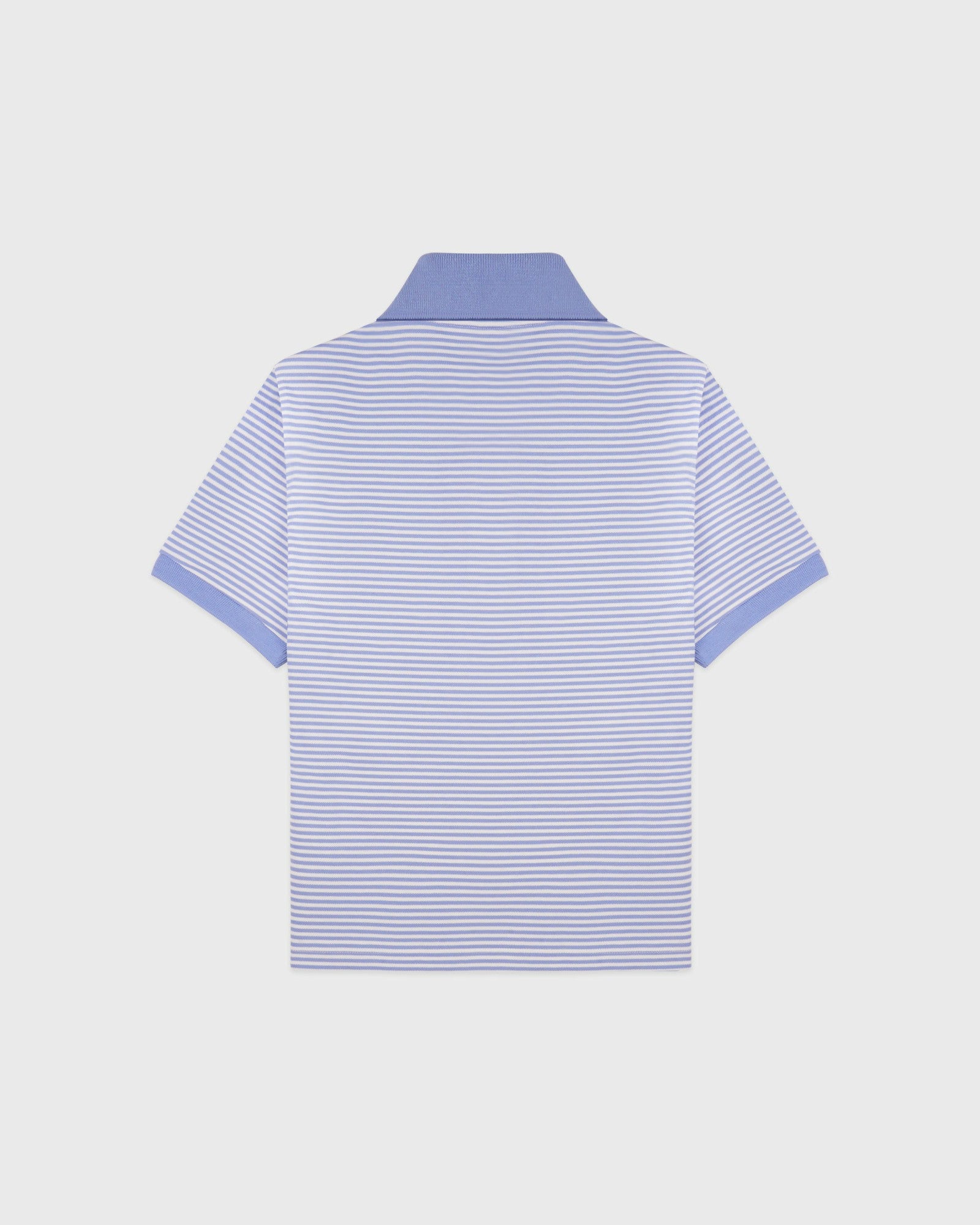 NY Crest Prep Polo - Periwinkle Stripe