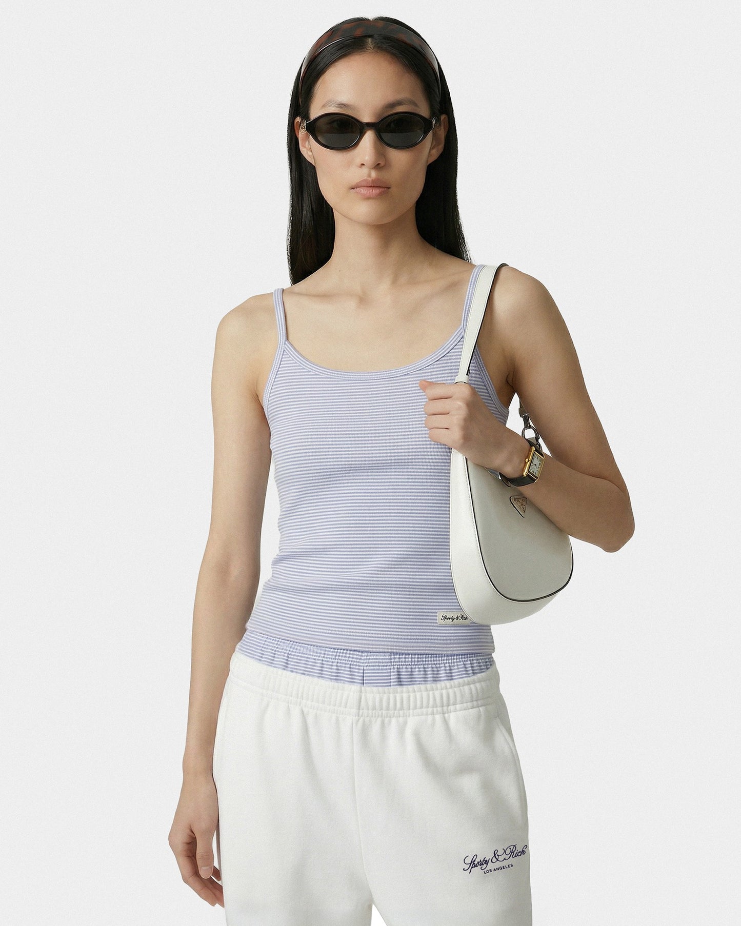 Signature Logo House Tank - Periwinkle Stripe