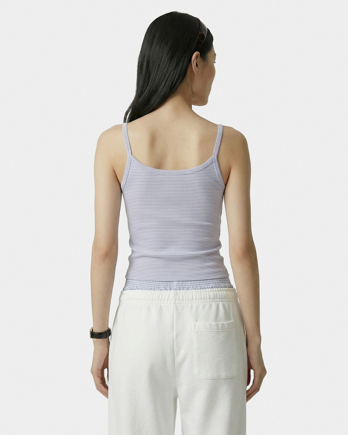 Signature Logo House Tank - Periwinkle Stripe