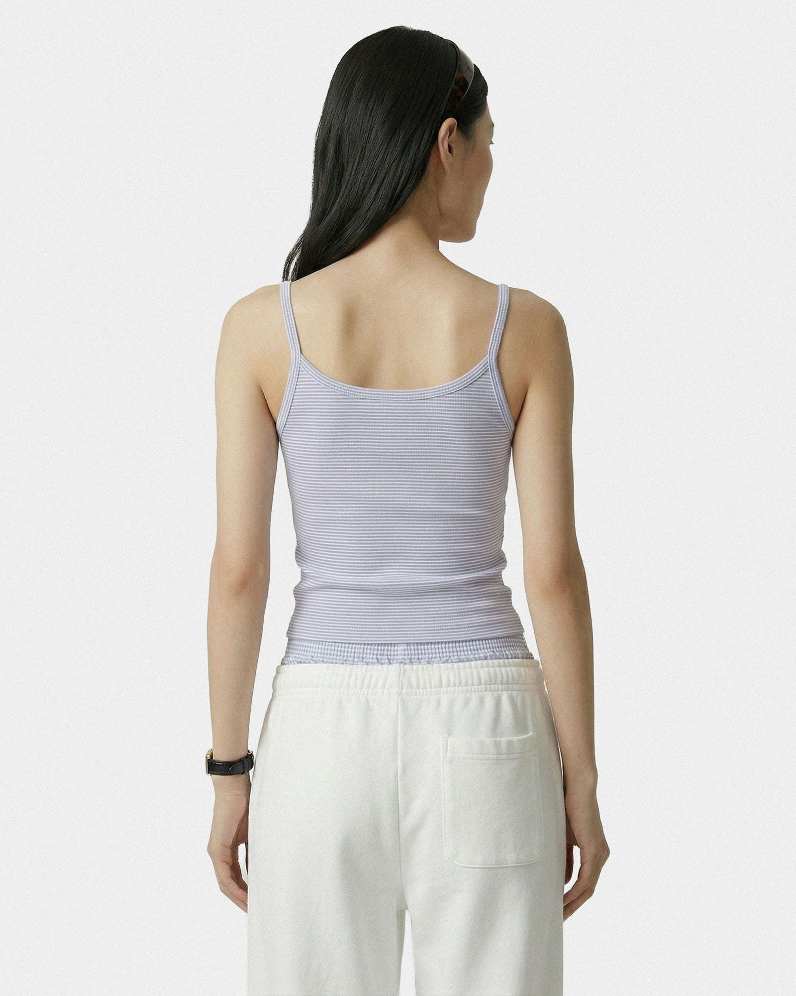 Signature Logo House Tank - Periwinkle Stripe