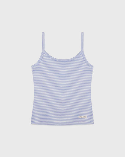 Signature Logo House Tank - Periwinkle Stripe