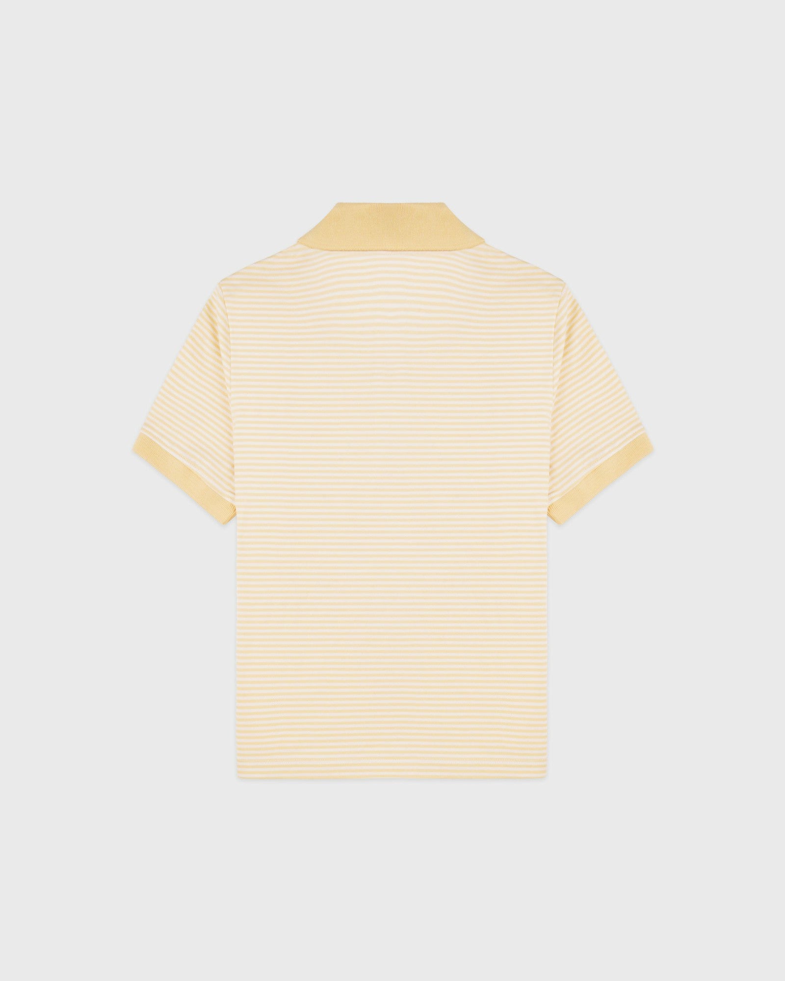 NY Crest Prep Polo - Almond Striped