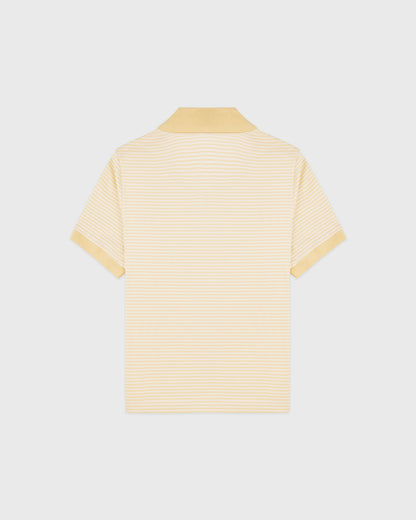 NY Crest Prep Polo - Almond Striped