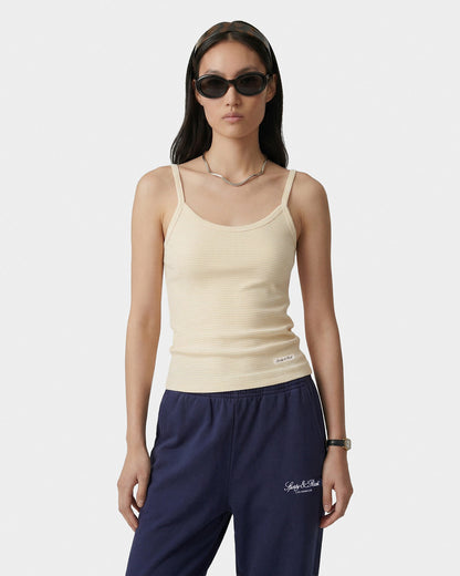 Signature Logo House Tank - Almond Striped