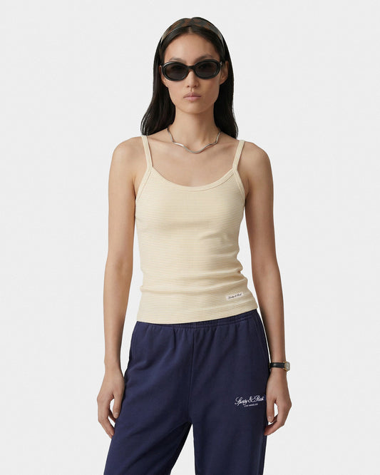 Signature Logo House Tank - Almond Striped