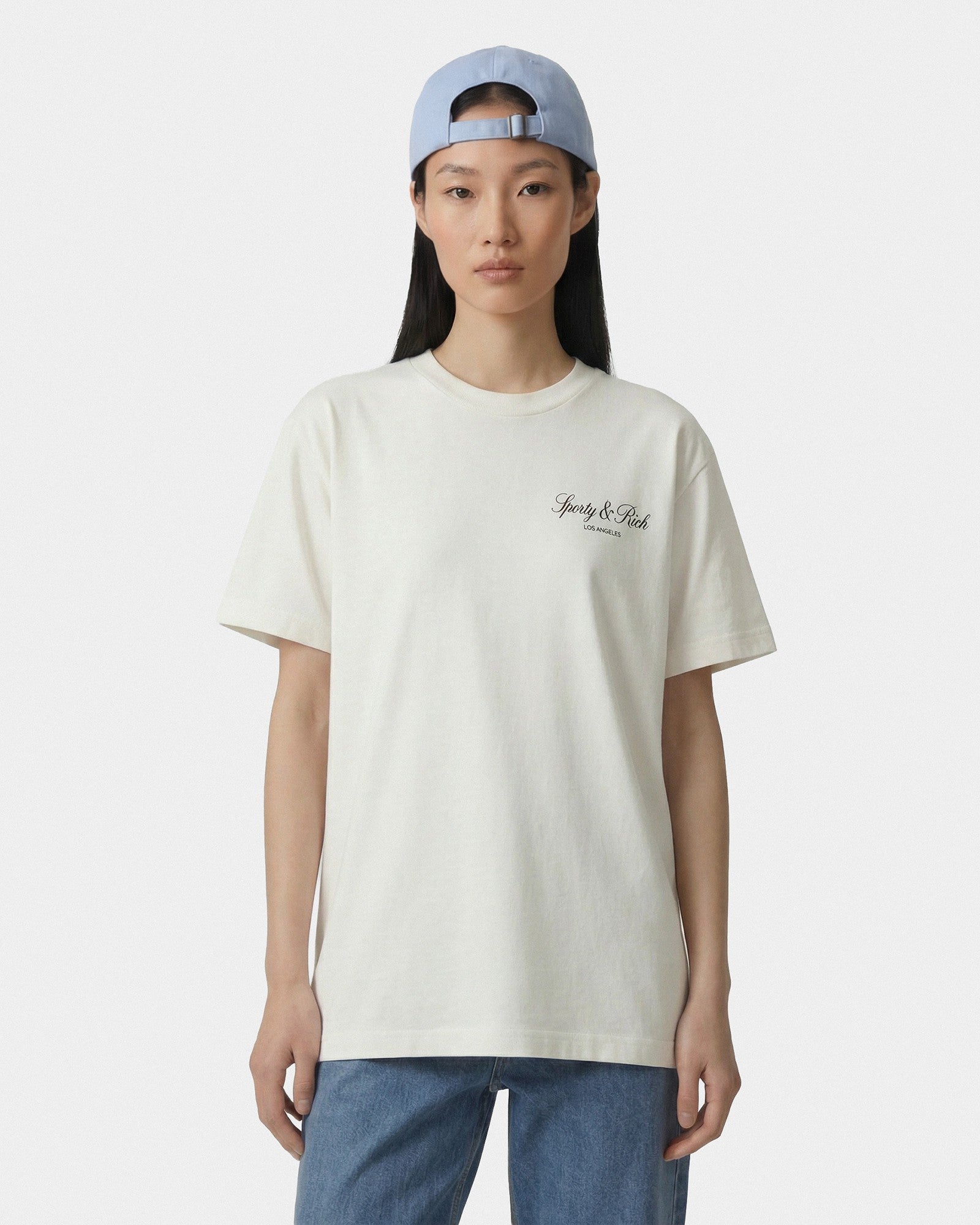 Vendome LA T-Shirt - Ecru/Navy