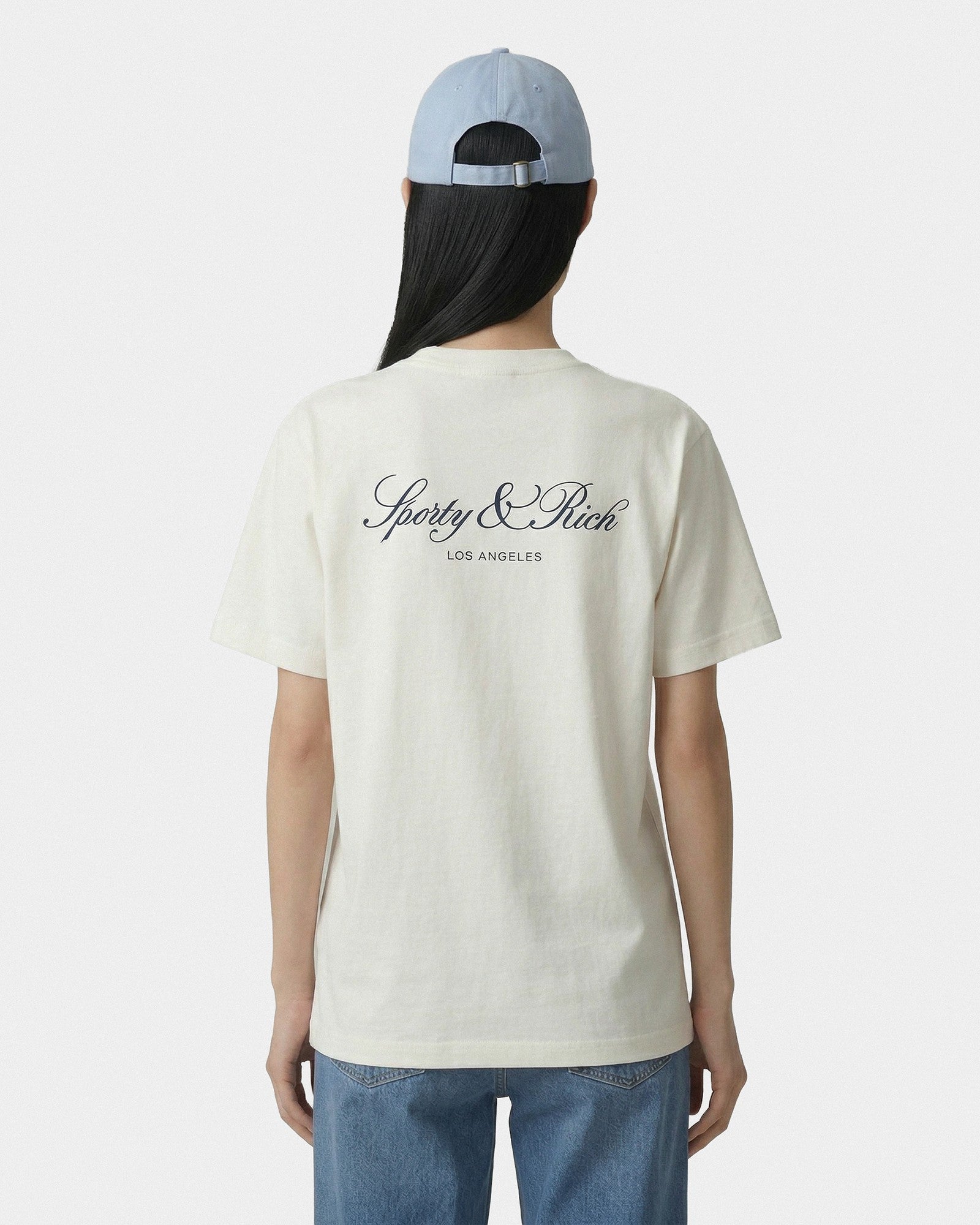 Vendome LA T-Shirt - Ecru/Navy