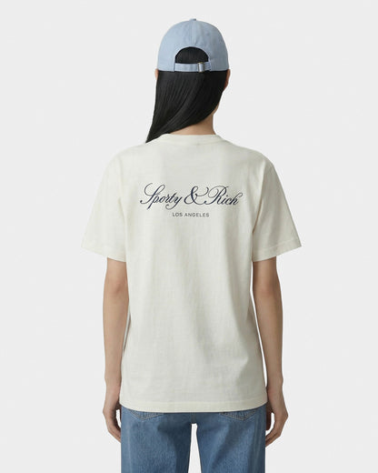 Vendome LA T-Shirt - Ecru/Navy