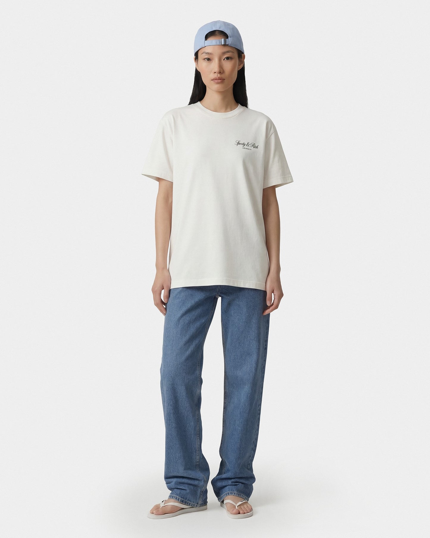 Vendome LA T-Shirt - Ecru/Navy