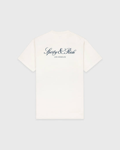 Vendome LA T-Shirt - Ecru/Navy