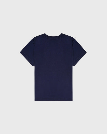 Varsity Crest Essential Tee - Navy/White