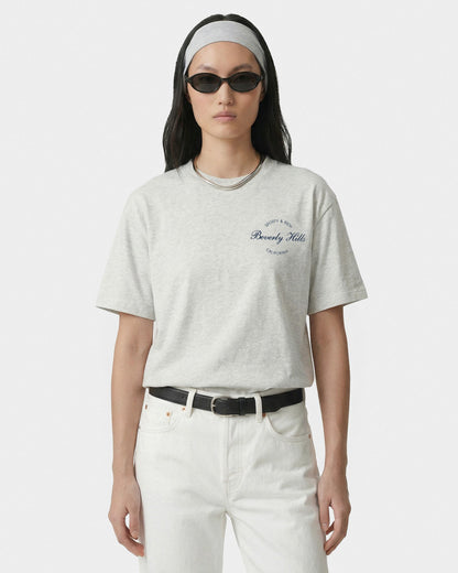 Beverly Script T-Shirt - Heather Gray/Navy