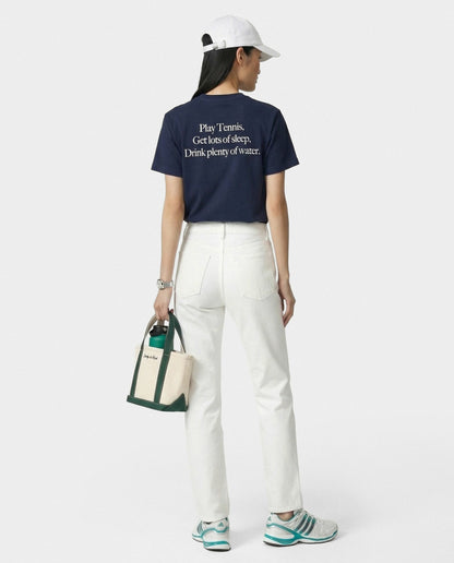 Play Tennis T-Shirt - Navy/White