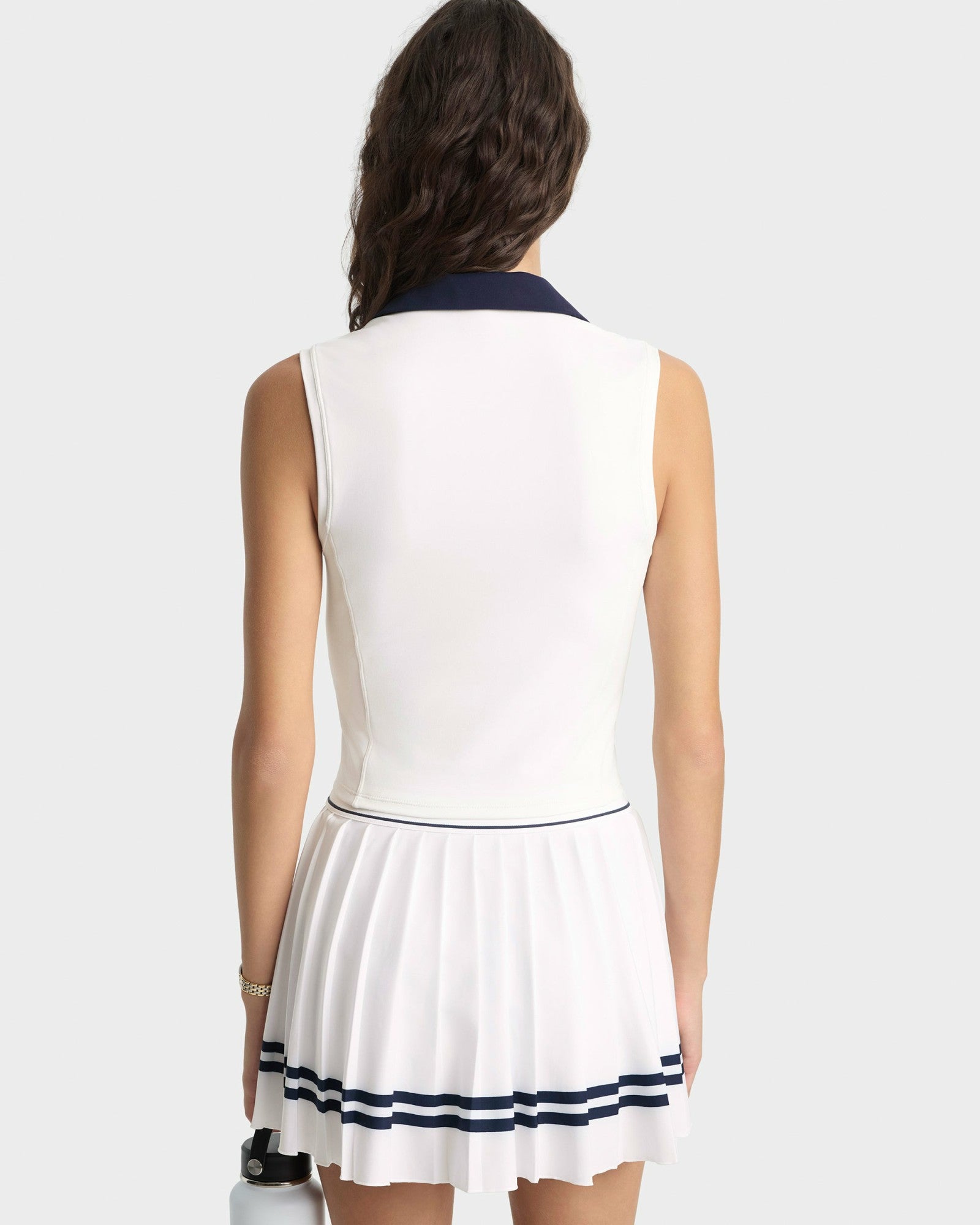 SRC Sports Polo Vest - White/Navy