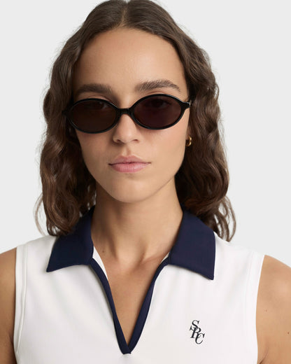 SRC Sports Polo Vest - White/Navy