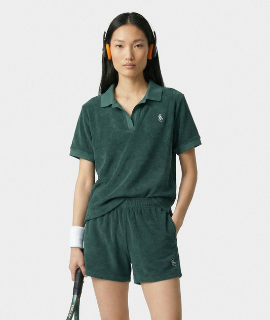 SRC Terry Polo - Forest/White