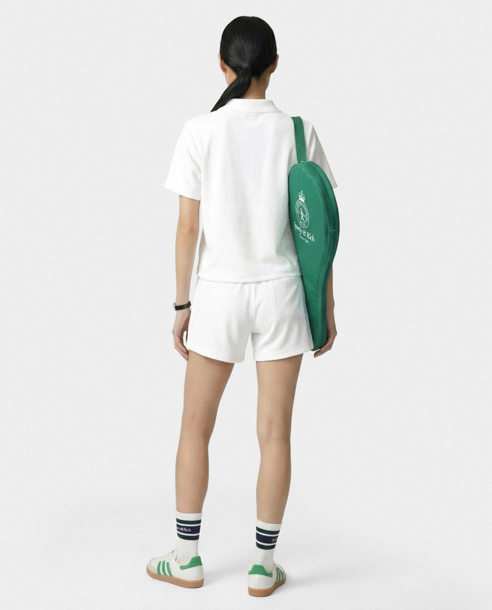 SRC Terry Polo - White/Forest