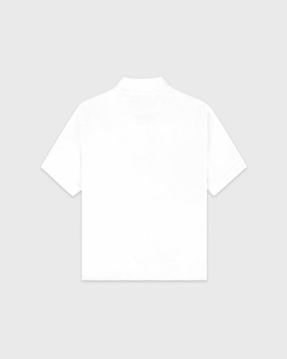 SRC Terry Polo - White/Forest