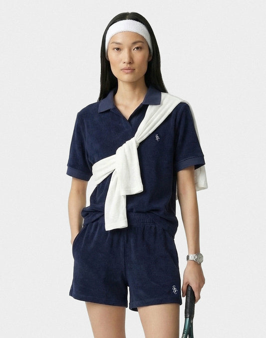 SRC Terry Polo - Navy/White