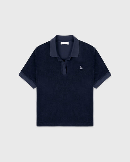 SRC Terry Polo - Navy/White