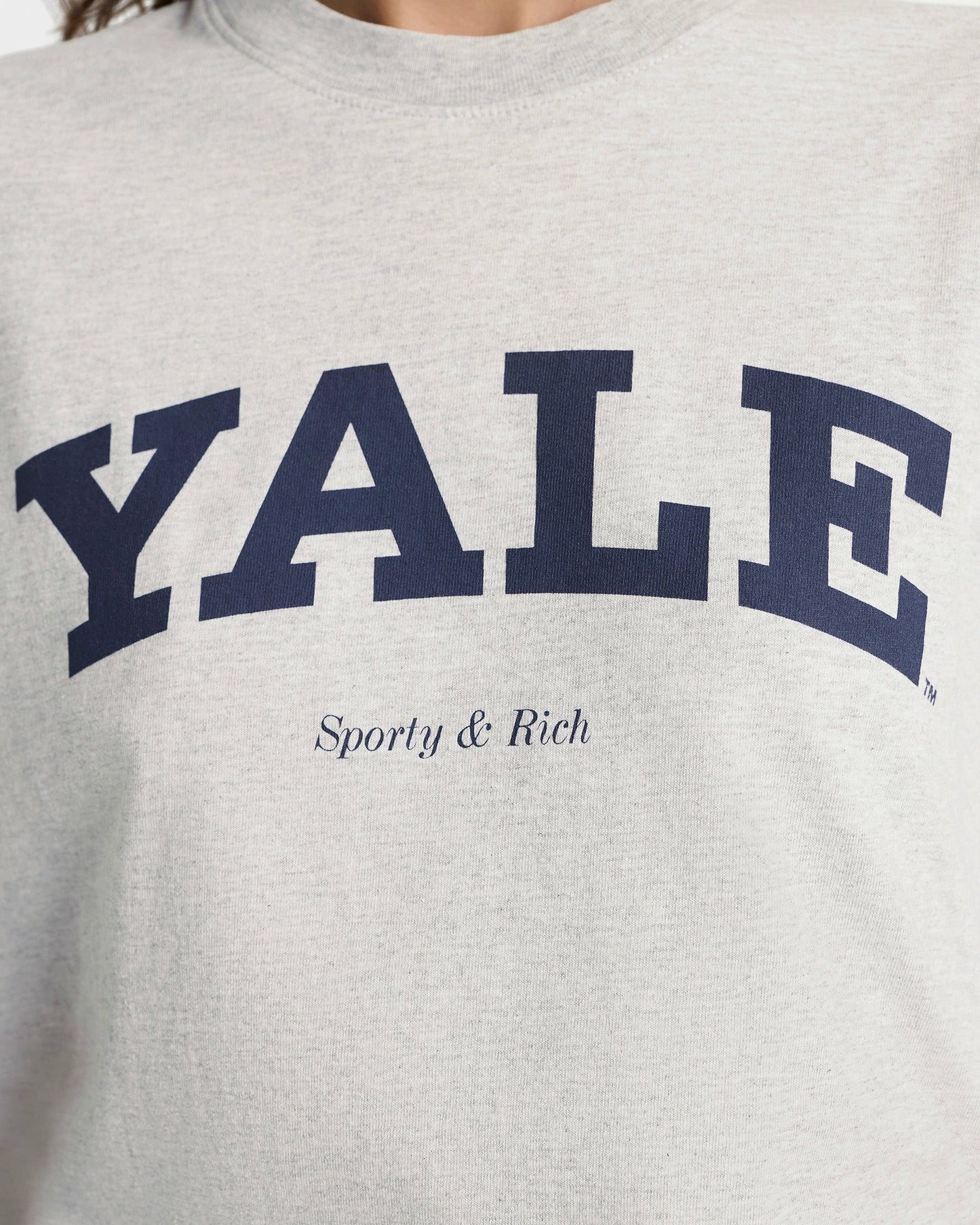 Yale Classic T-shirt - Heather Gray/Navy