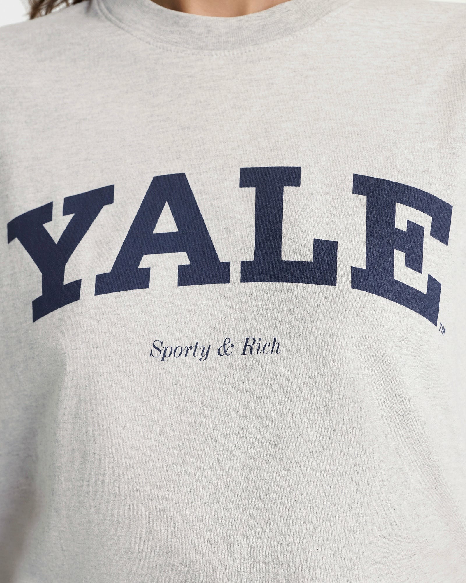 Yale Classic T-shirt - Heather Gray/Navy