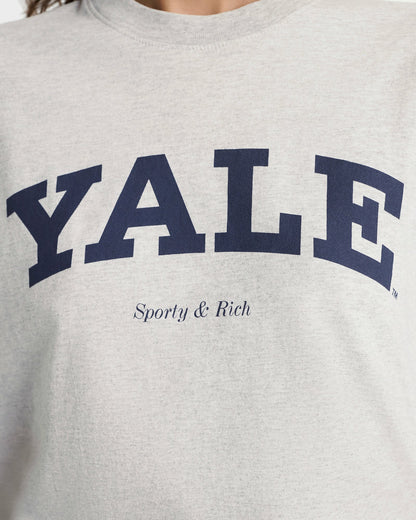 Yale Classic T-shirt - Heather Gray/Navy