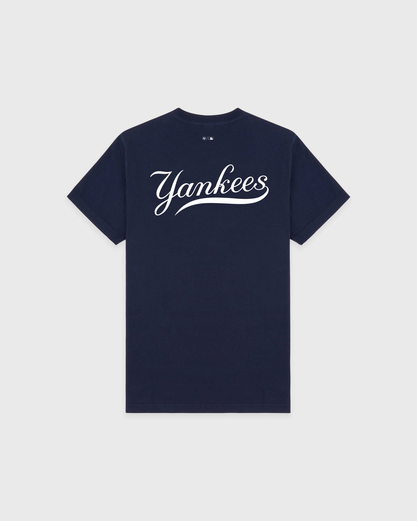 Yankees Curve T-Shirt - Navy/White