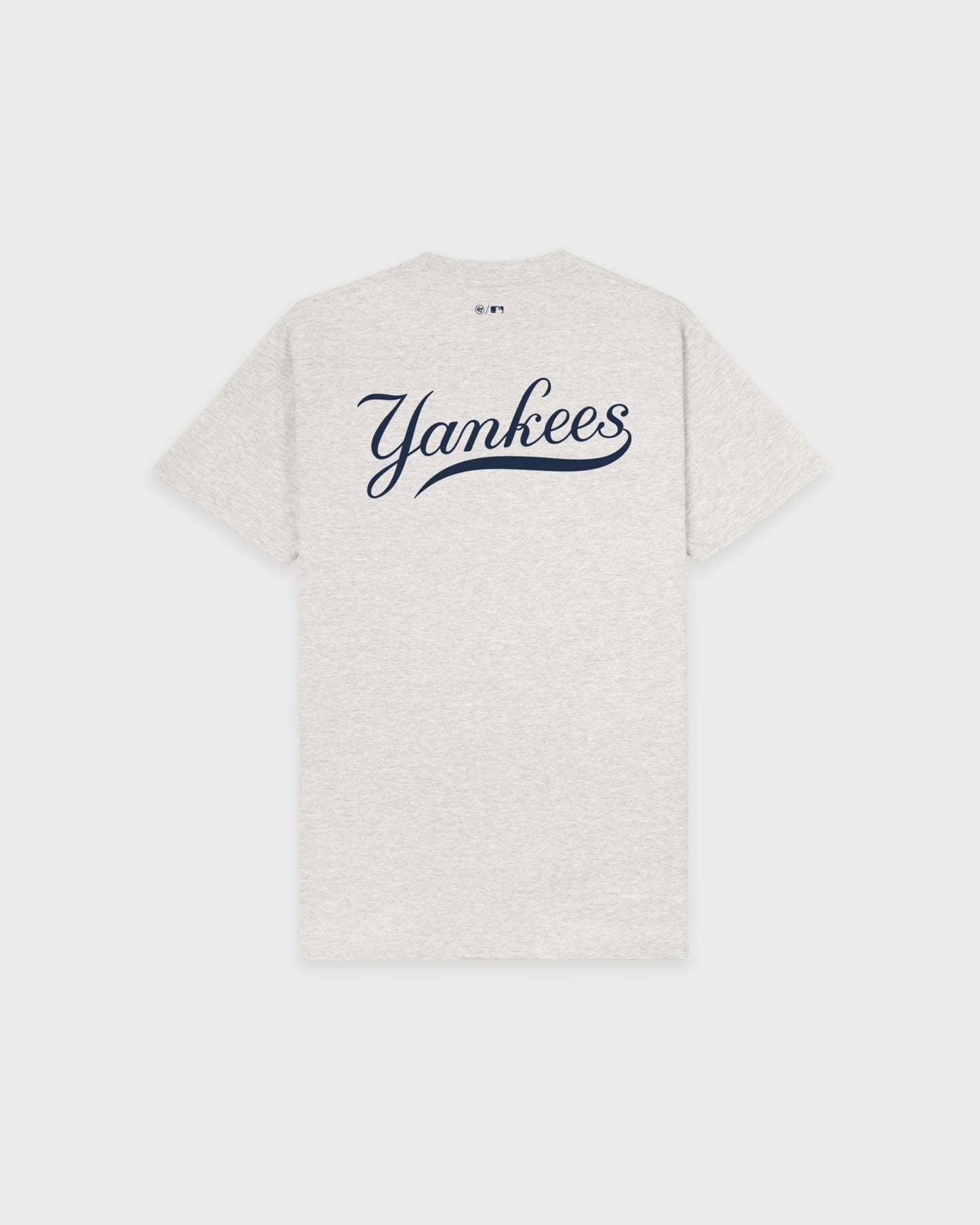 Yankees Curve T-Shirt - Heather Gray/Navy