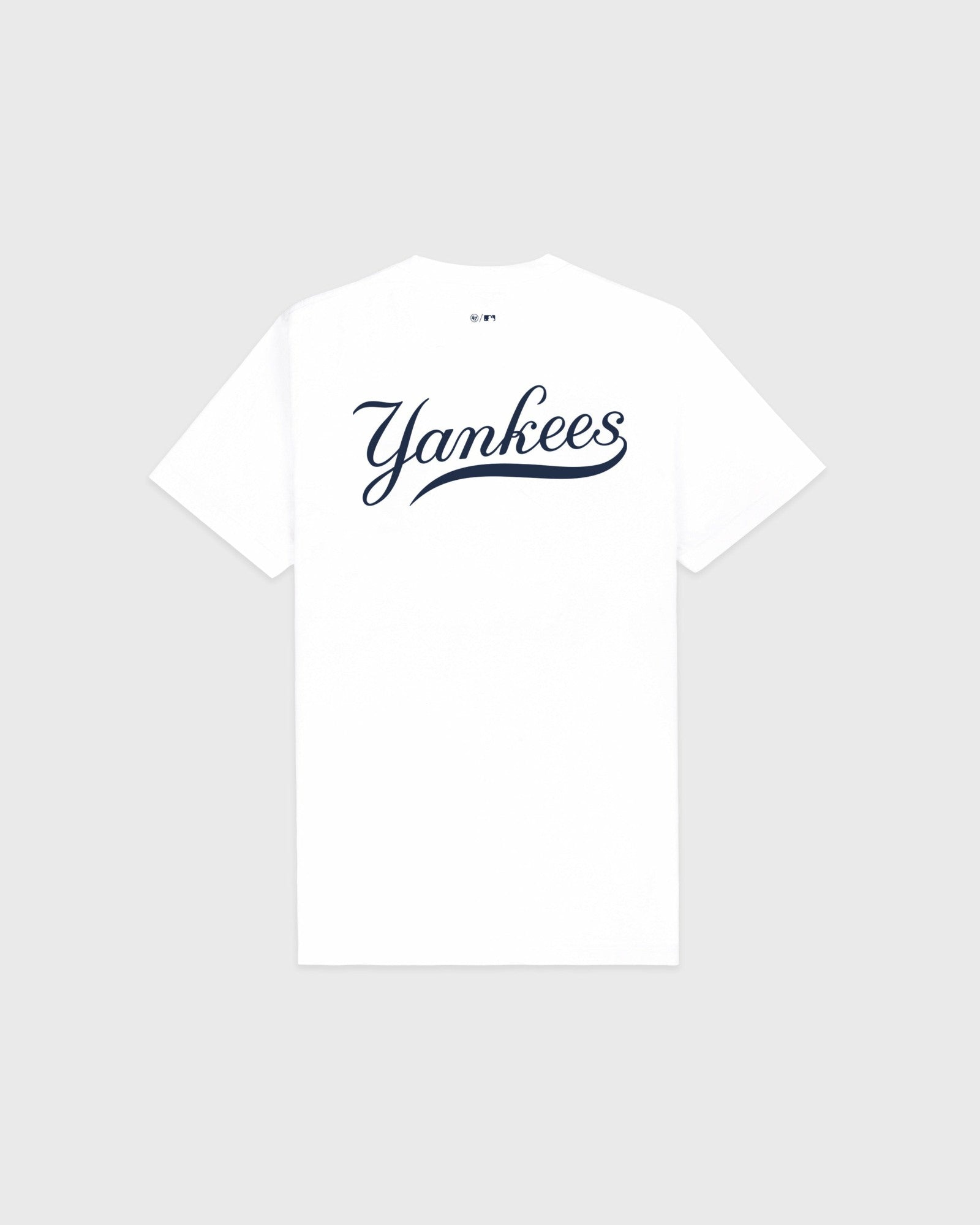 Yankees Curve T-Shirt - White/Navy