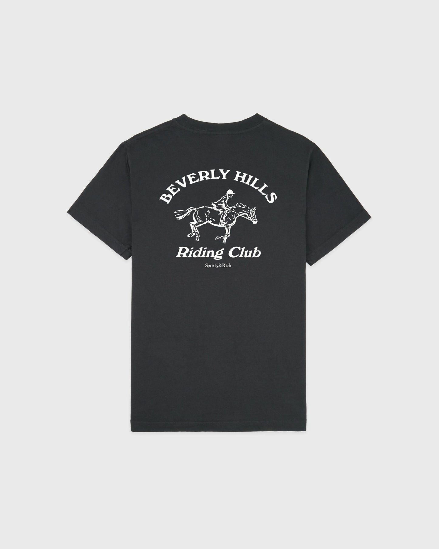 BH Riding Club T-Shirt - Faded Black/White