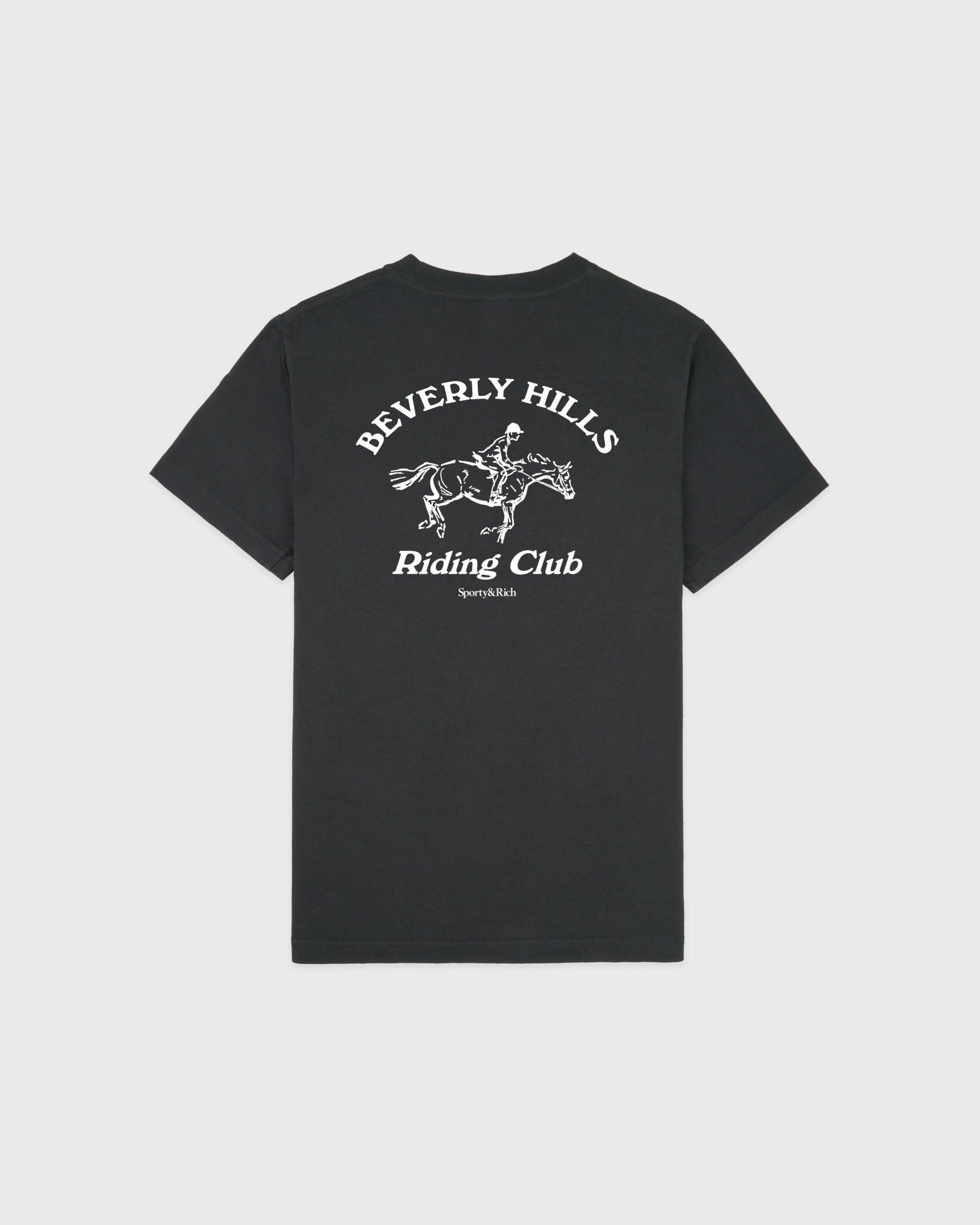 BH Riding Club T-Shirt - Faded Black/White