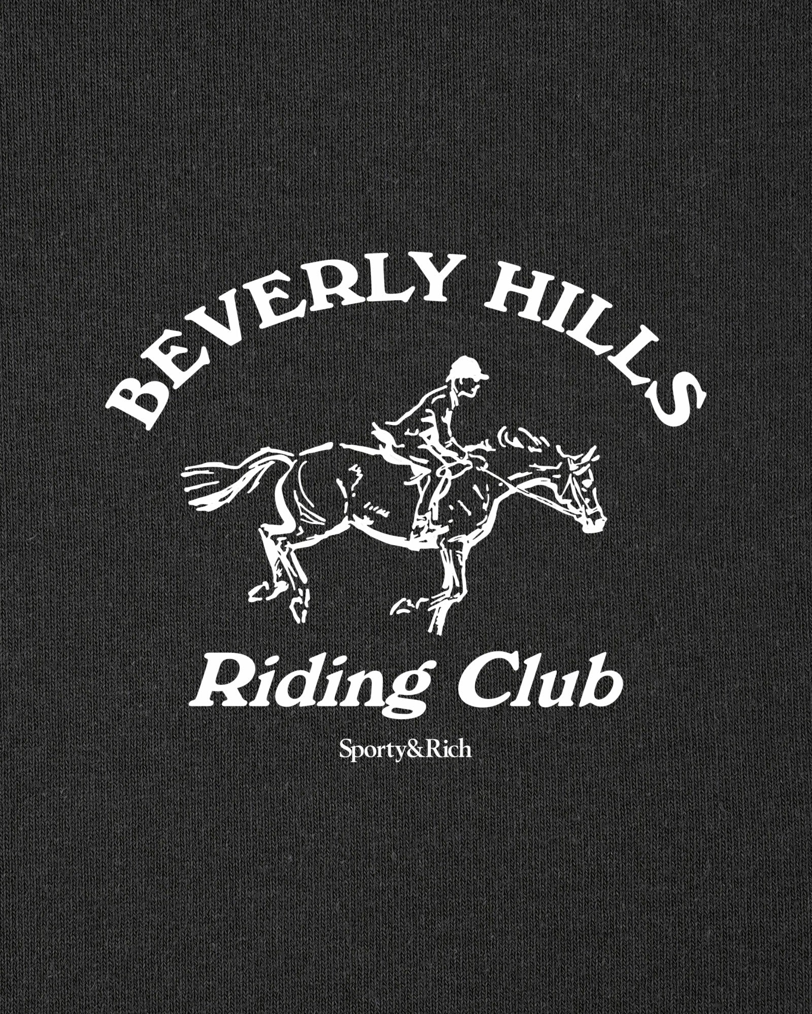 BH Riding Club T-Shirt - Faded Black/White