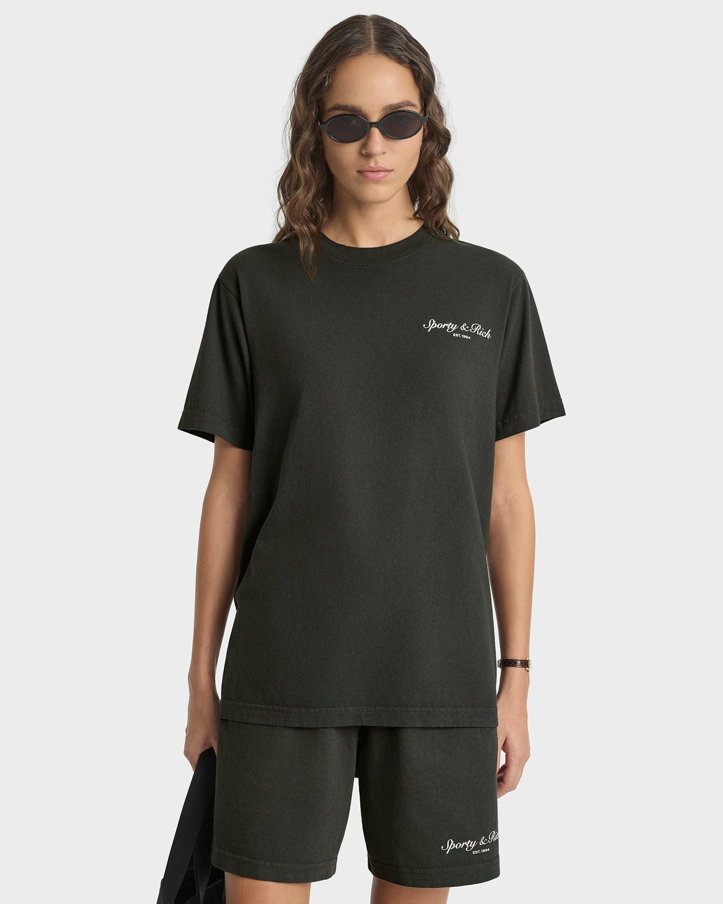 Stallion T-Shirt - Faded Black/White