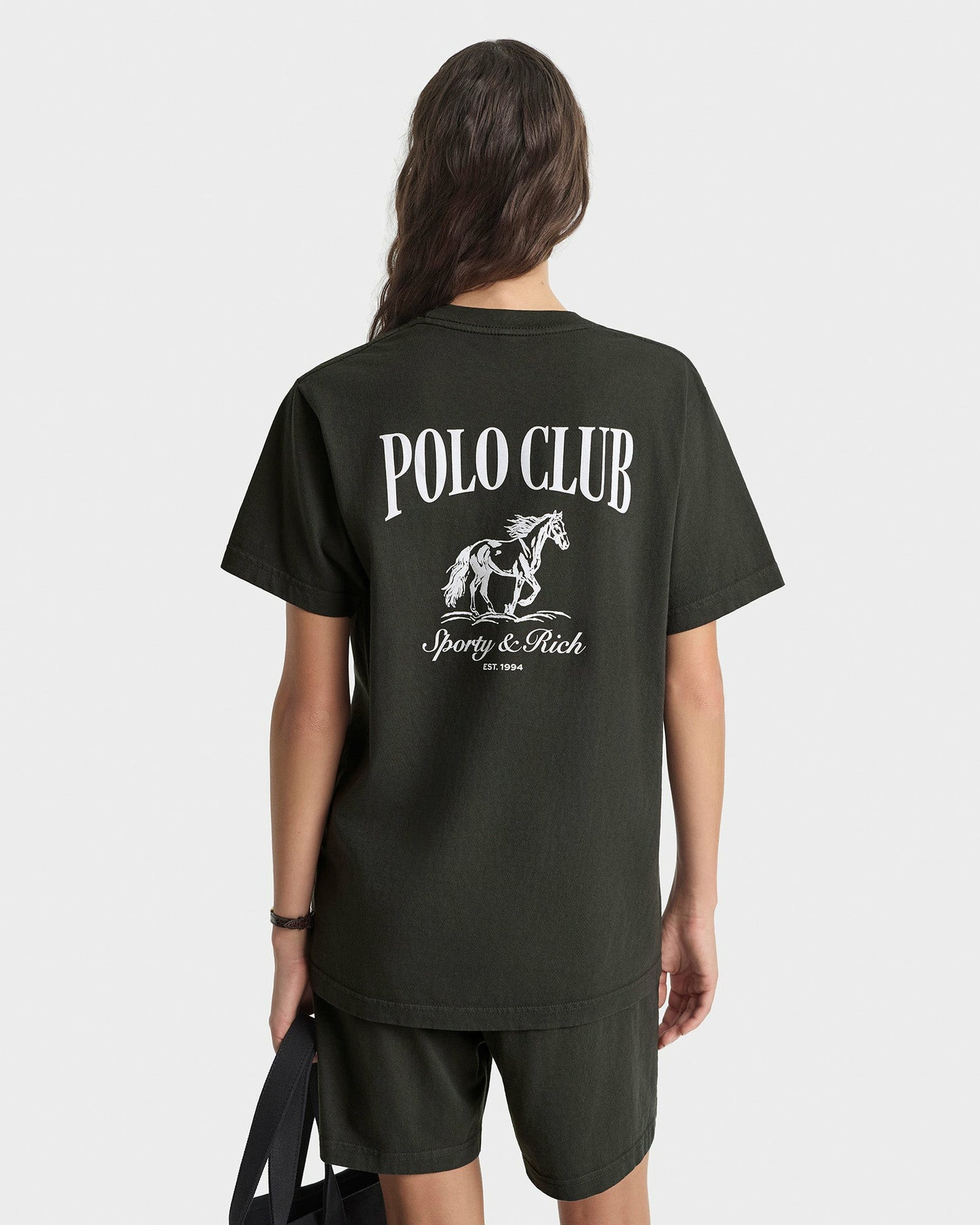 Stallion T-Shirt - Faded Black/White