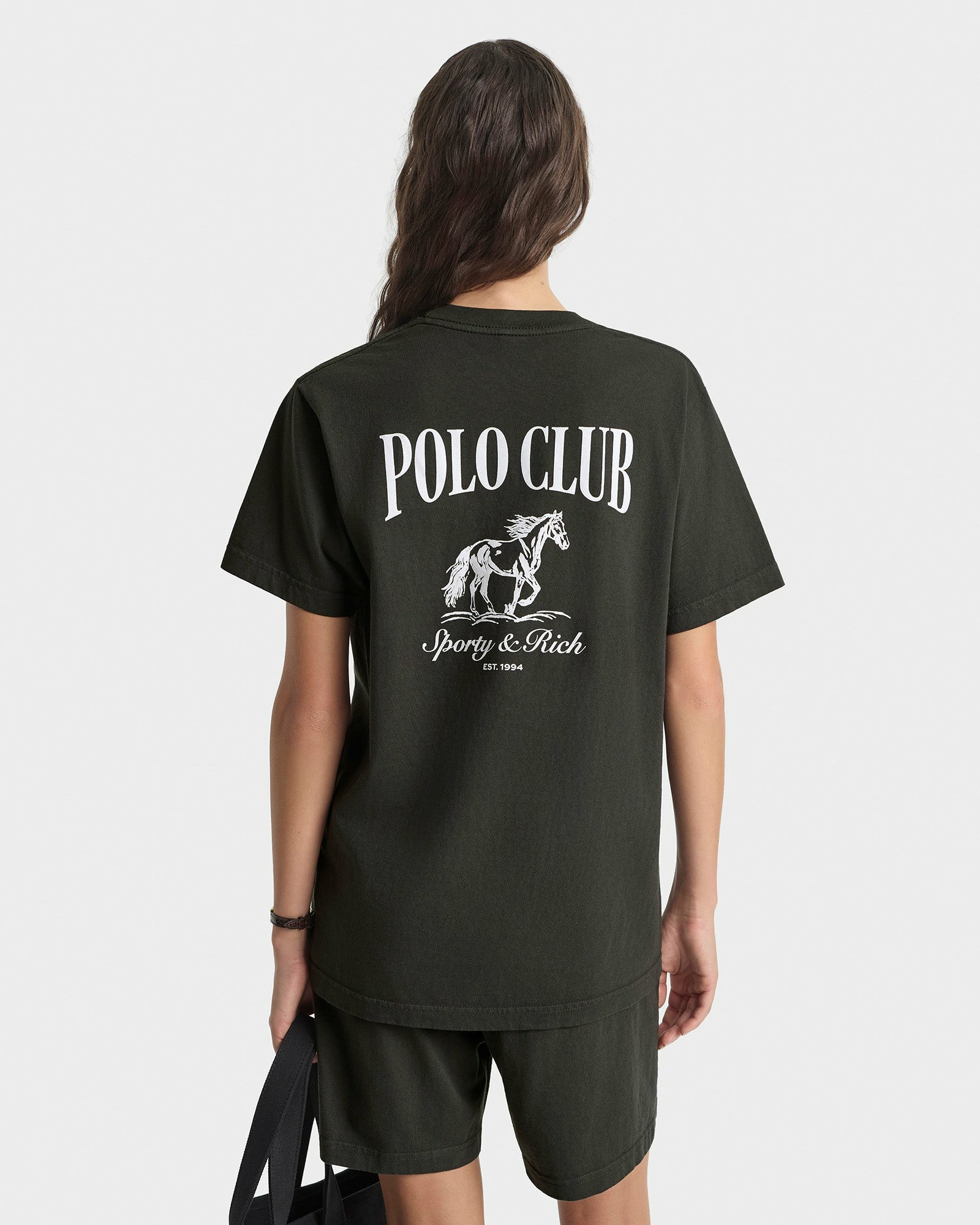 Stallion T-Shirt - Faded Black/White