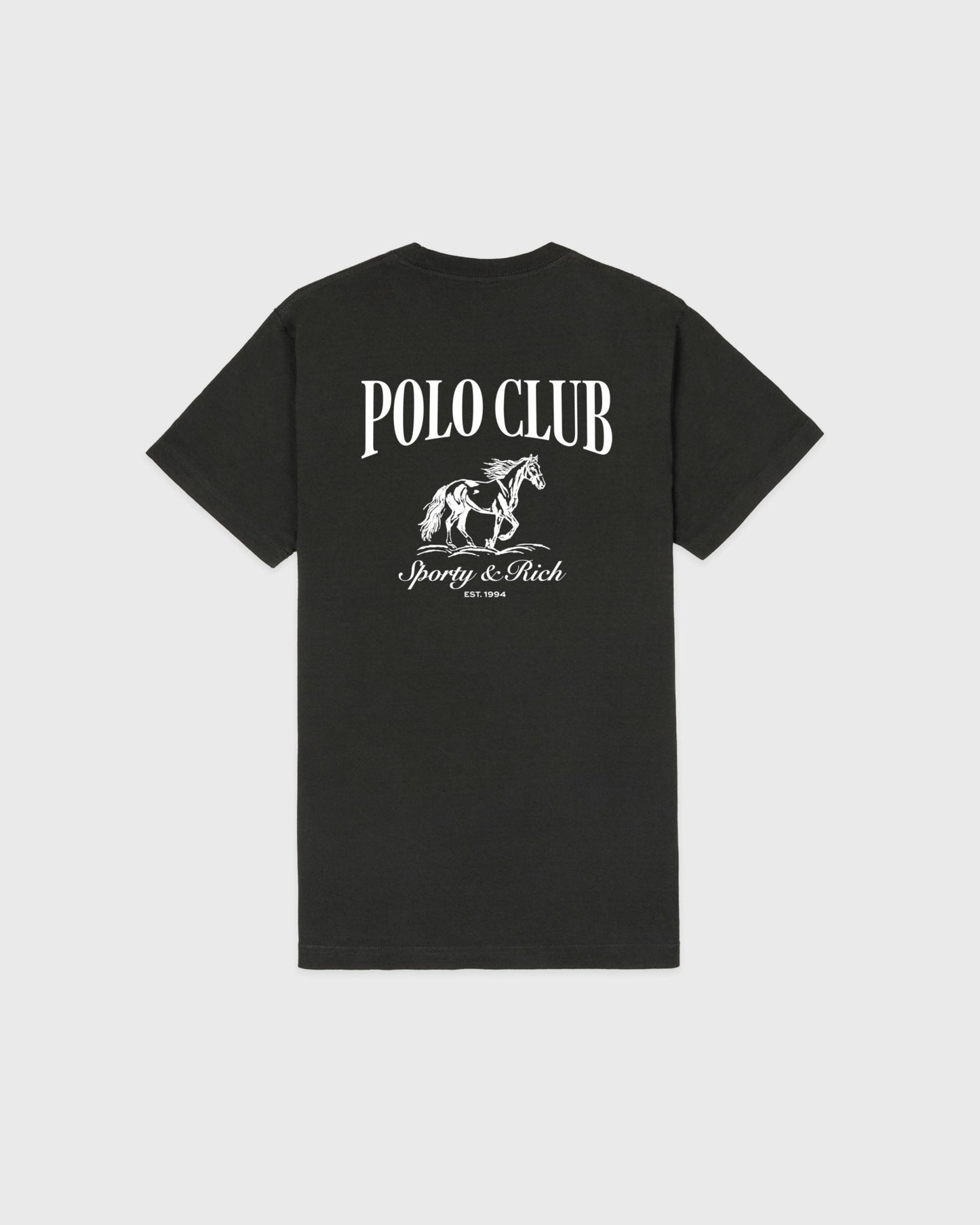 Stallion T-Shirt - Faded Black/White