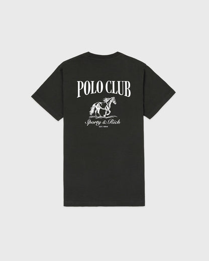 Stallion T-Shirt - Faded Black/White