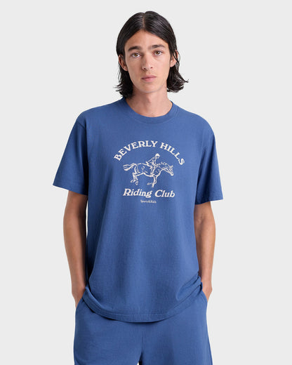 BH Riding Club T-Shirt - Pier Blue/Ecru