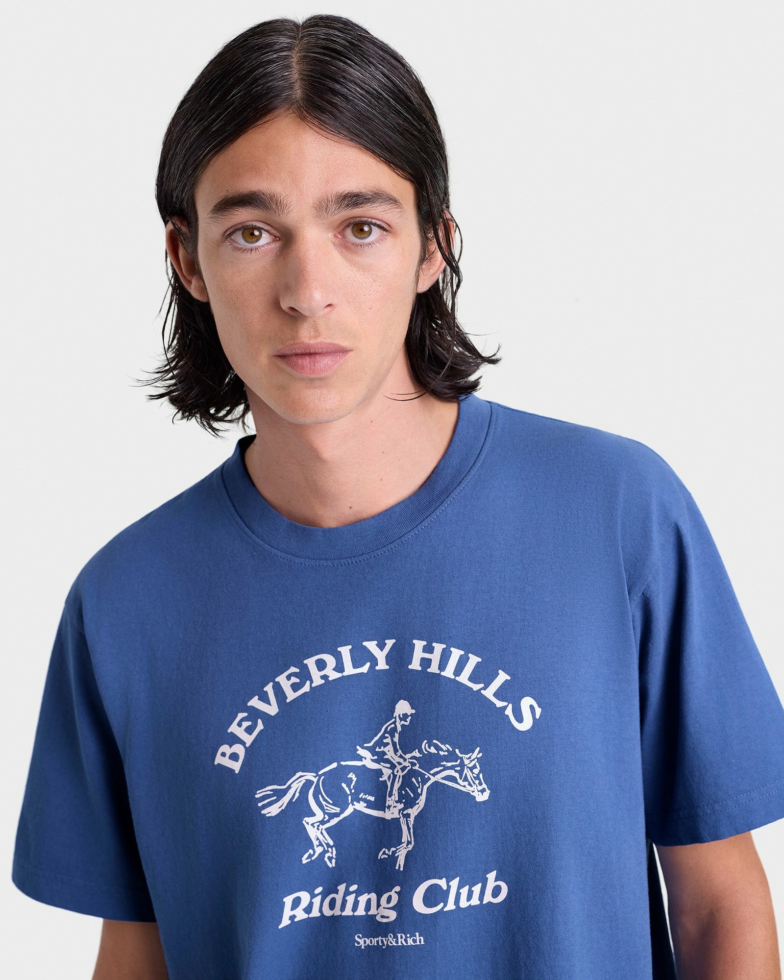 BH Riding Club T-Shirt - Pier Blue/Ecru