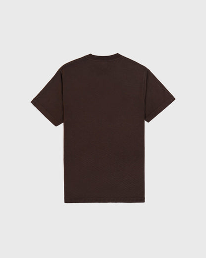H&W Crest T-Shirt - Chocolate/Ecru