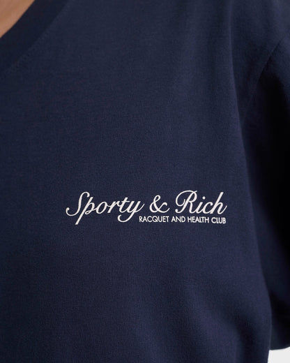 Syracuse T-Shirt - Navy/Ecru