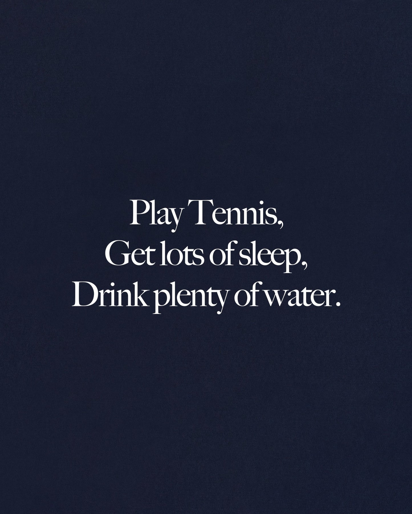 Play Tennis T-Shirt - Navy/White