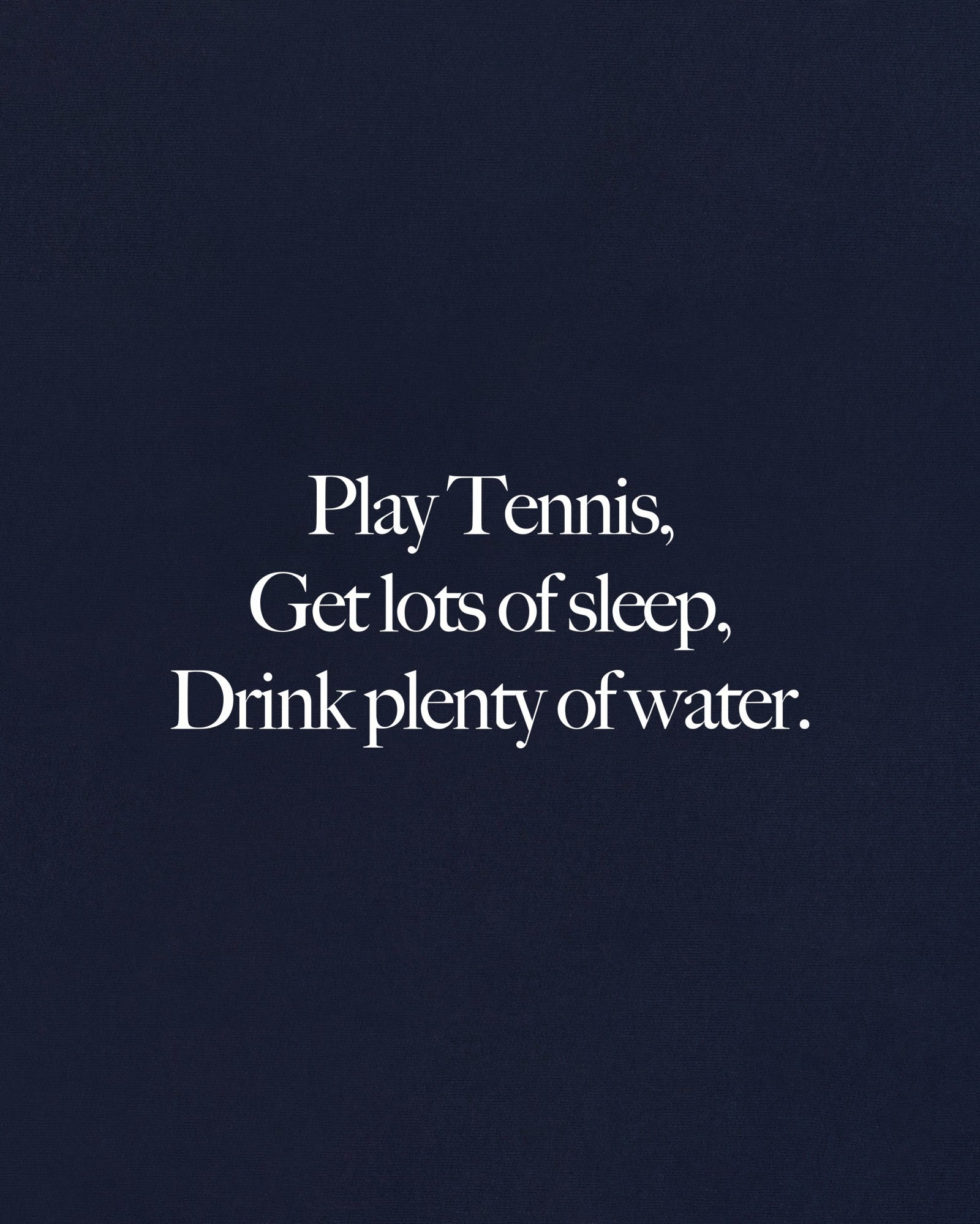Play Tennis T-Shirt - Navy/White