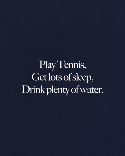 Play Tennis T-Shirt - Navy/White