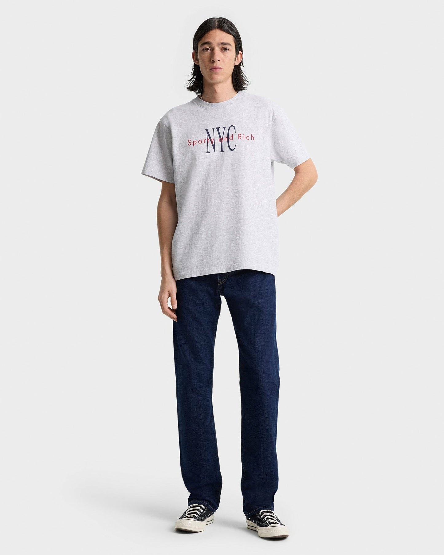 NY Minute T-Shirt - Heather Gray/Navy