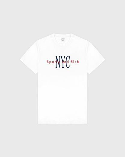 NY Minute T-Shirt - White/Navy